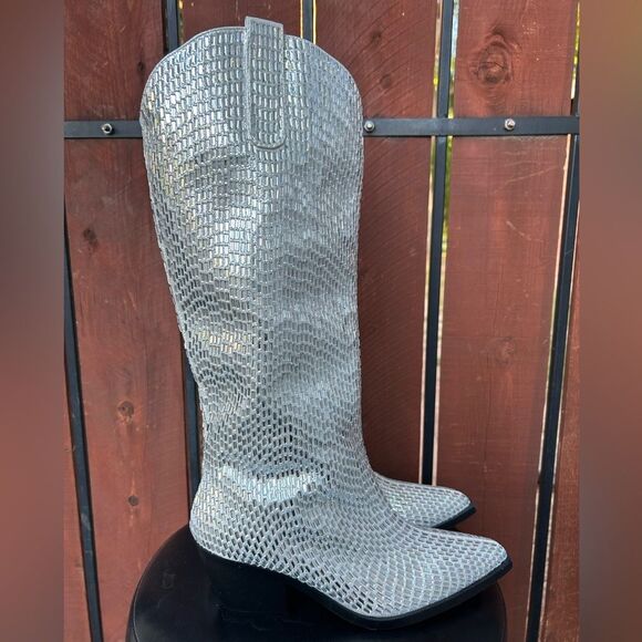 AZALEA WANG DRIVEN TALL WESTERN BOOTS size 7 - Picture 2 of 9